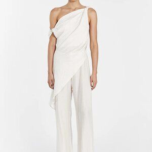 Jolie Cream Marle Drawstring Pant